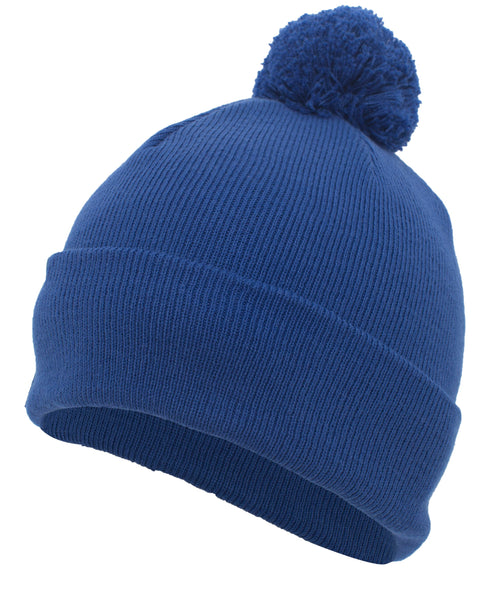 Pacific Headwear Knit Fold Over Pom-Pom Beanie